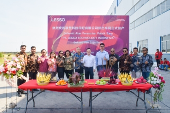 co so san xuat ong nhua cao cap moi cua pt lesso technology indonesia chinh thuc di vao hoat dong
