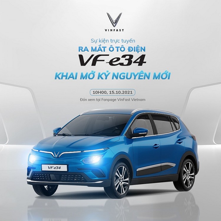 Ô tô điện VF e34 chính thức “trình làng” vào 10h sáng ngày 15/10 Ô tô điện VF e34 chính thức “trình làng” vào 10h sáng ngày 15/10