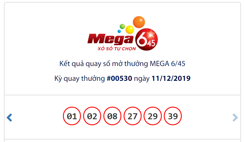 giai thuong co gia tri lon nhat cua mega 645 ngay 1112 tiep tuc vang chu