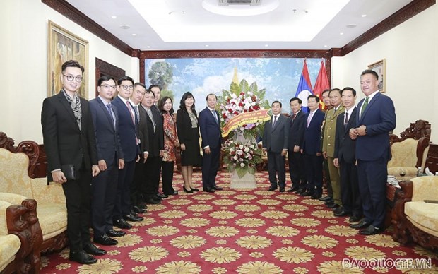Tiep tuc hop tac chat che, vun dap, phat trien moi quan he Viet-Lao hinh anh 1