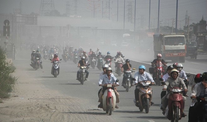 thoi tiet nang am nhieu ngay chat luong khong khi ha noi lien tuc kem