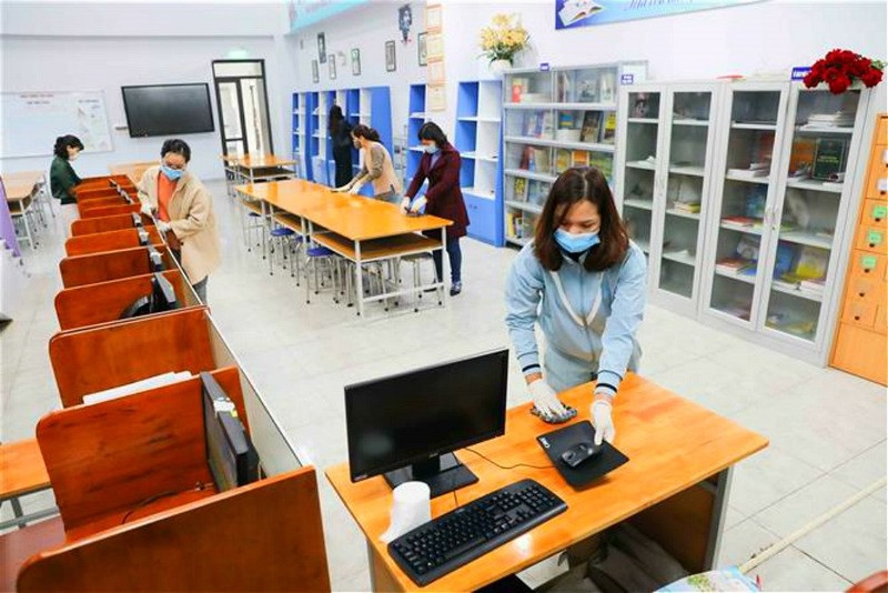 huong dan ve sinh khu khuan tai noi lam viec phong covid 19