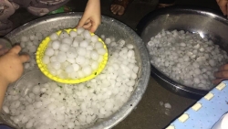 Mưa đá xuất hiện tại nhiều địa phương của miền núi Bắc Bộ
