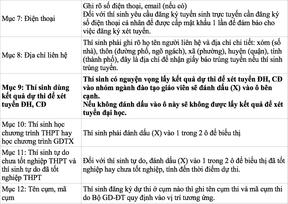thi thpt quoc gia 2019 chi tiet cach dien phieu dang ki du thi chinh xac nhat