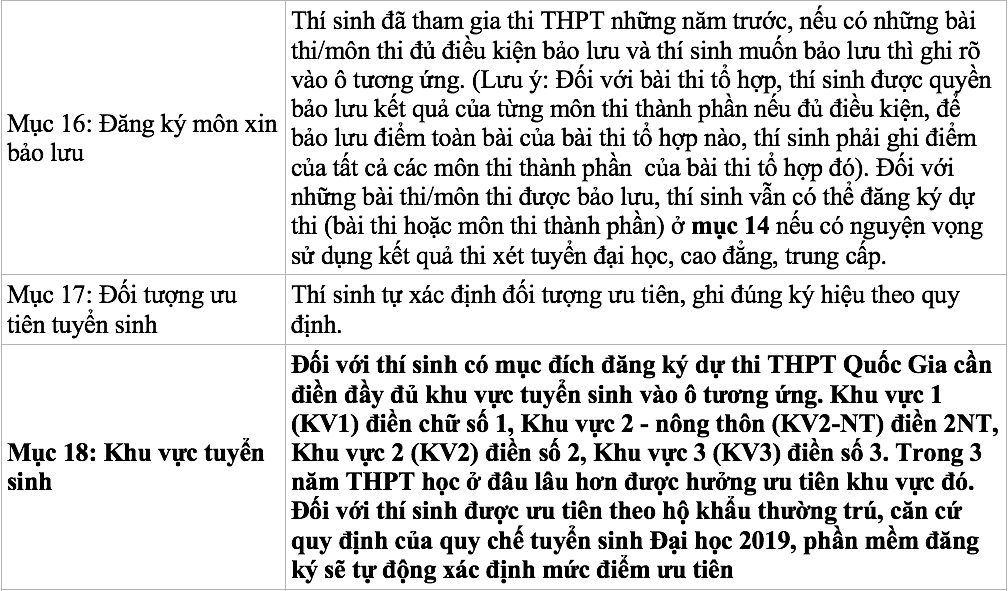 thi thpt quoc gia 2019 chi tiet cach dien phieu dang ki du thi chinh xac nhat
