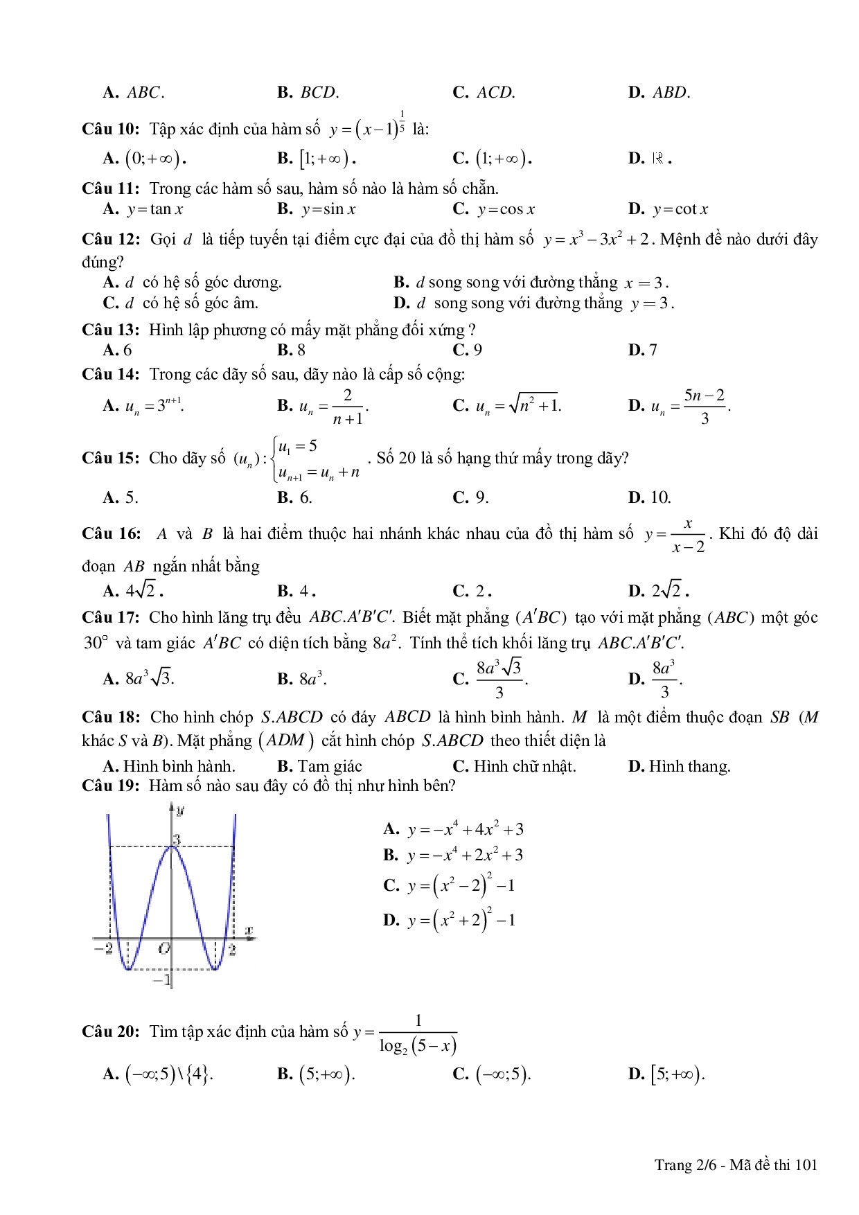 de thi thu thpt quoc gia 2019 mon toan co dap an thpt chuyen bac ninh