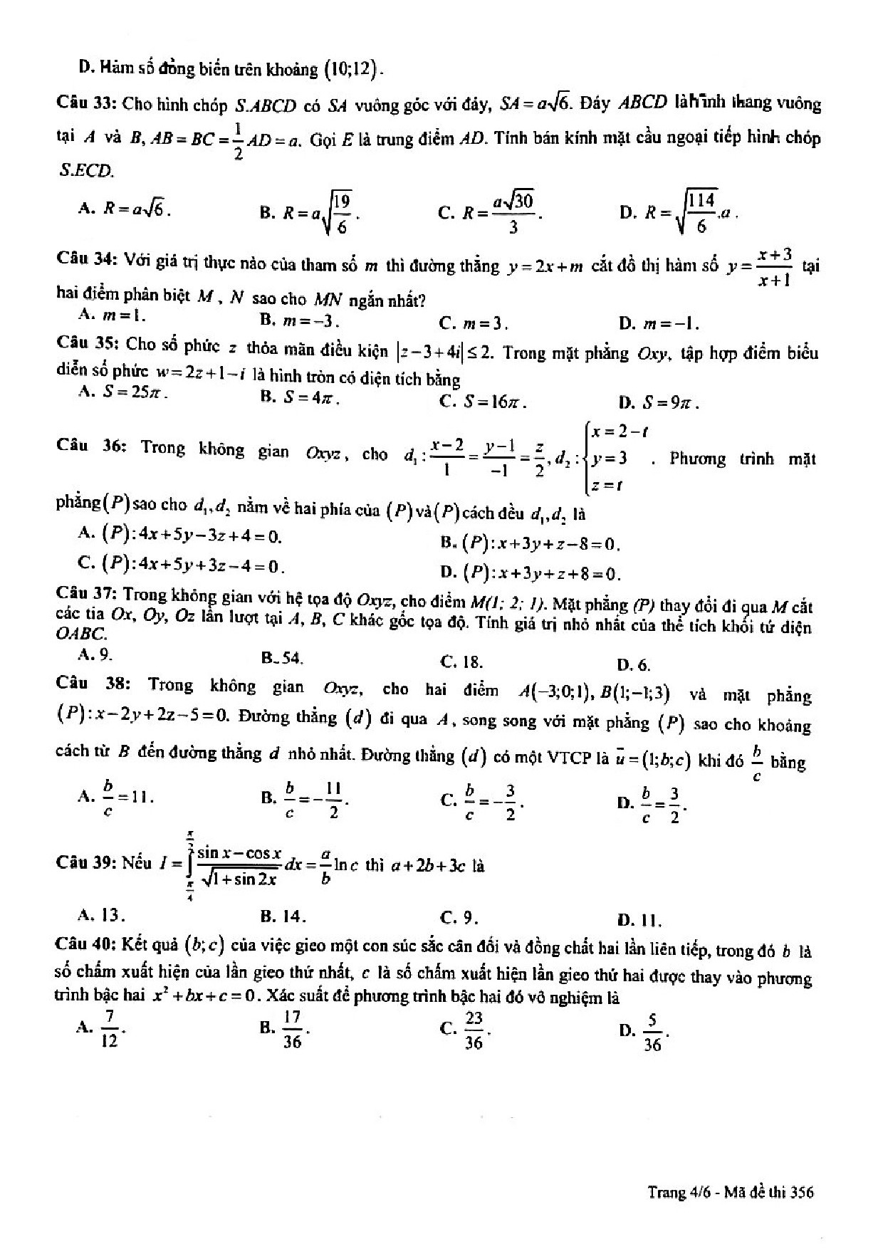 de thi thu thpt quoc gia 2019 mon toan thpt chuyen son la