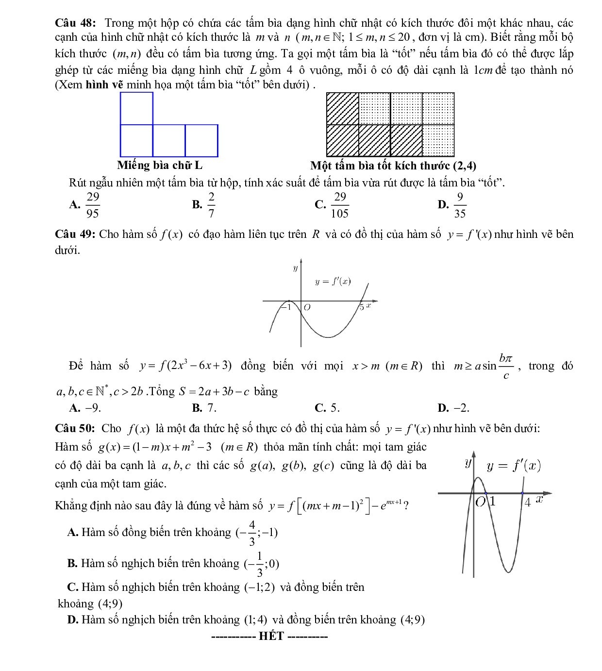de thi thu thpt quoc gia 2019 mon toan co dap an lien truong thpt nghe an