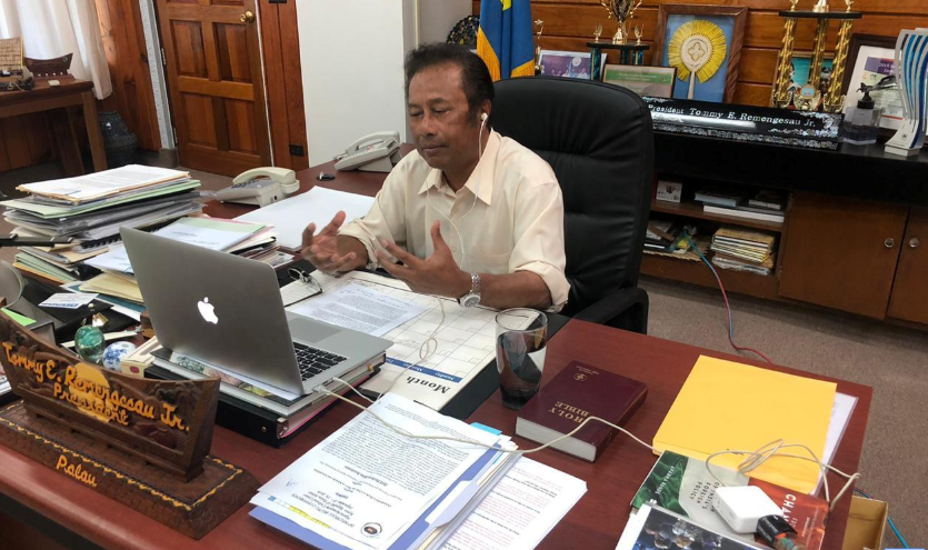 dao quoc palau noi tach biet hoan toan voi covid 19