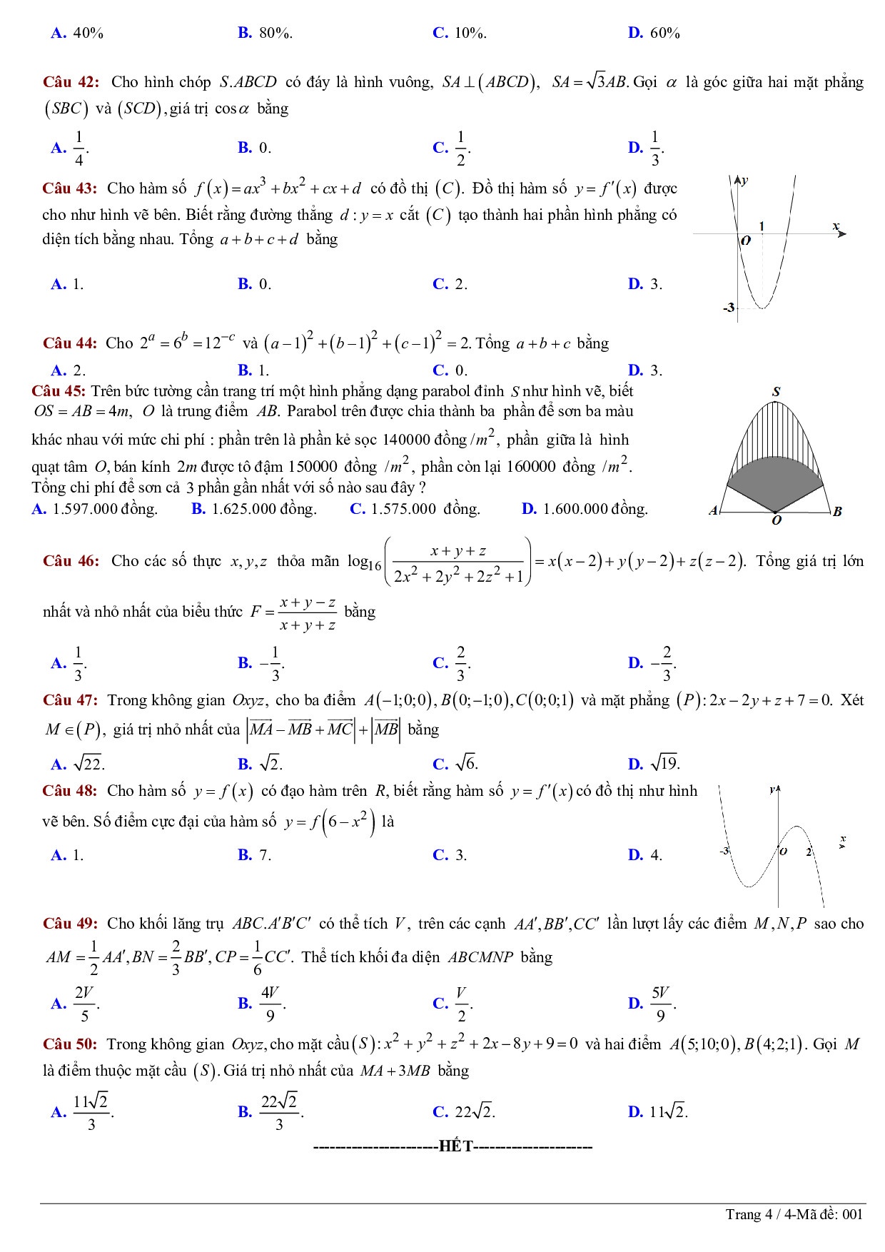 de thi thu thpt quoc gia 2019 mon toan co dap an so gddt ha tinh