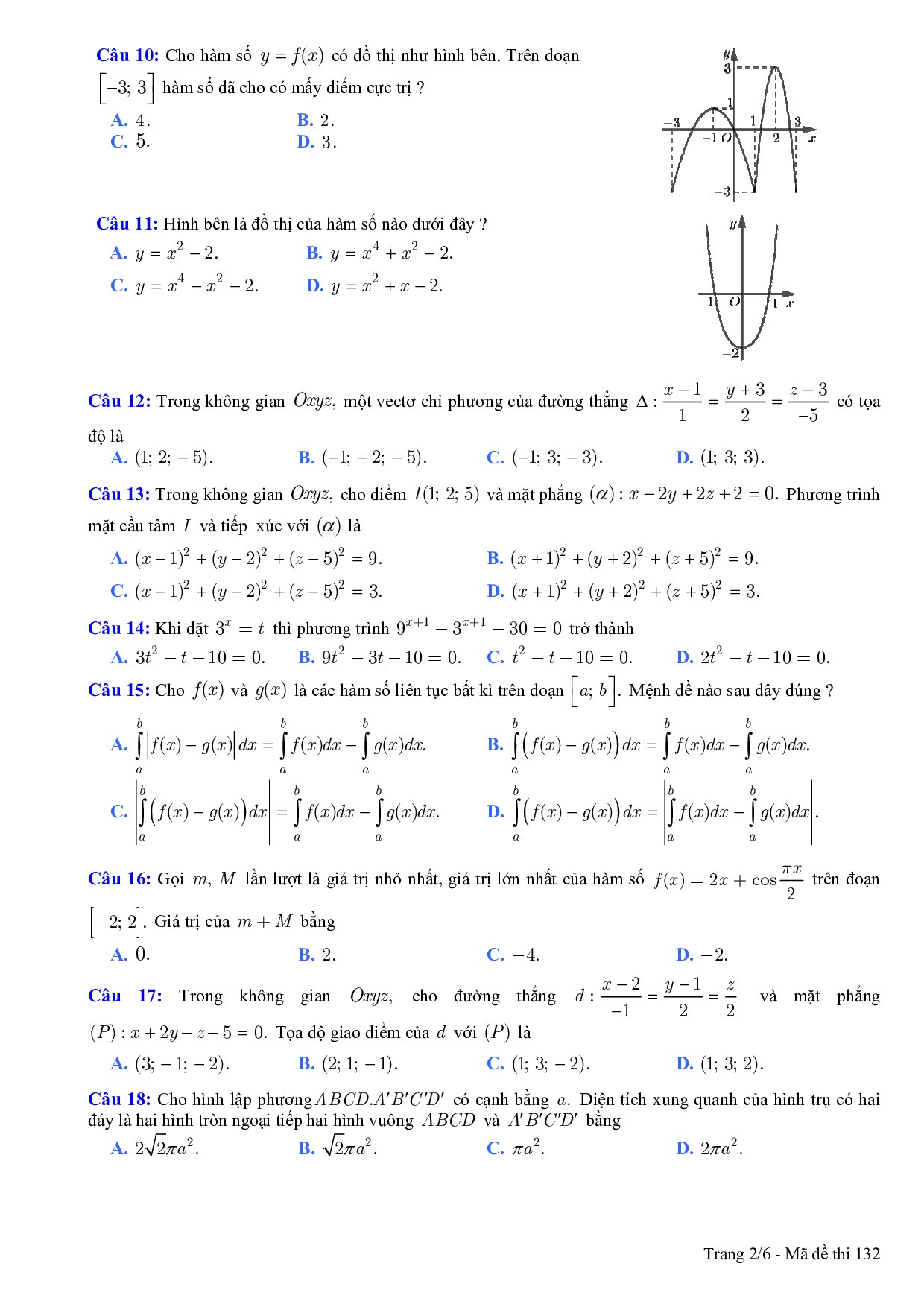 de thi thu thpt quoc gia 2019 mon toan lan 3 co dap an thpt chuyen dh vinh