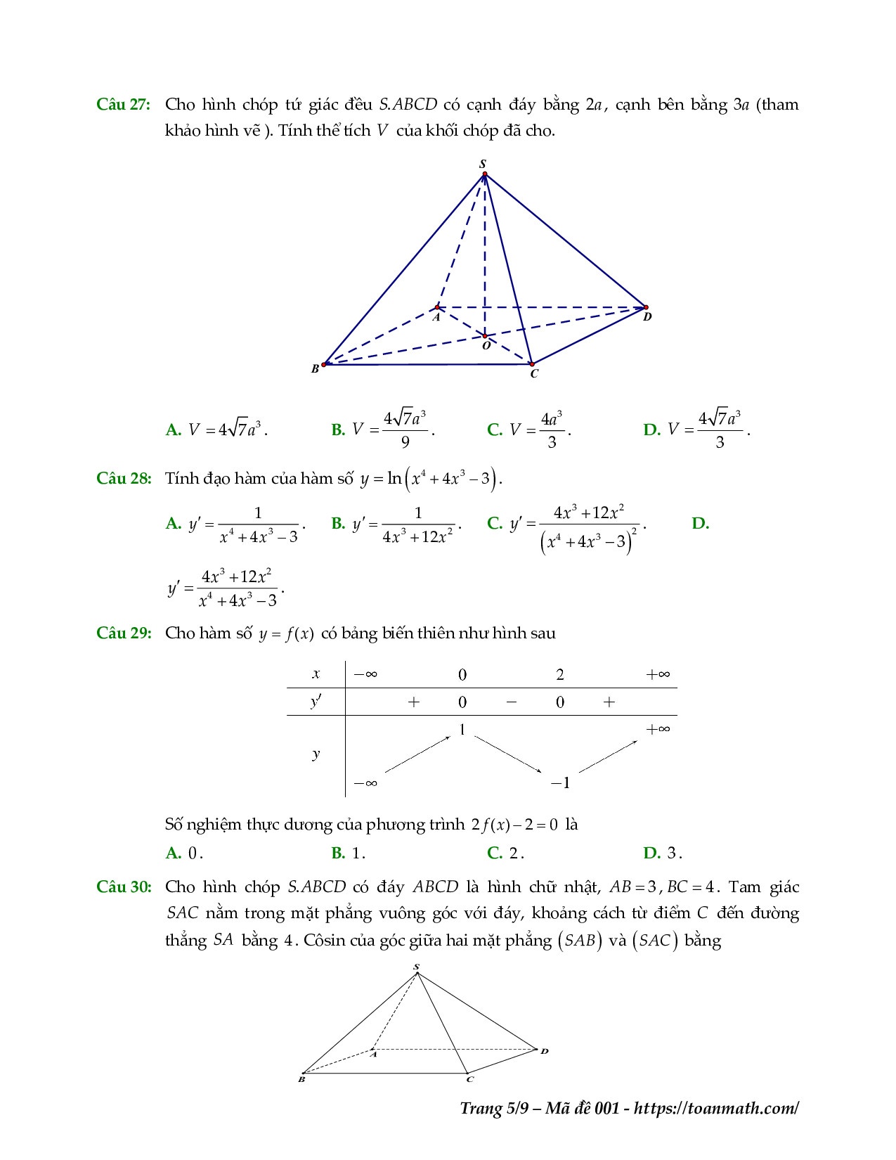 de thi thu thpt quoc gia 2019 mon toan so gddt dien bien