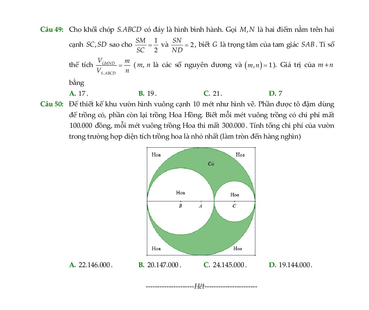 de thi thu thpt quoc gia 2019 mon toan so gddt dien bien