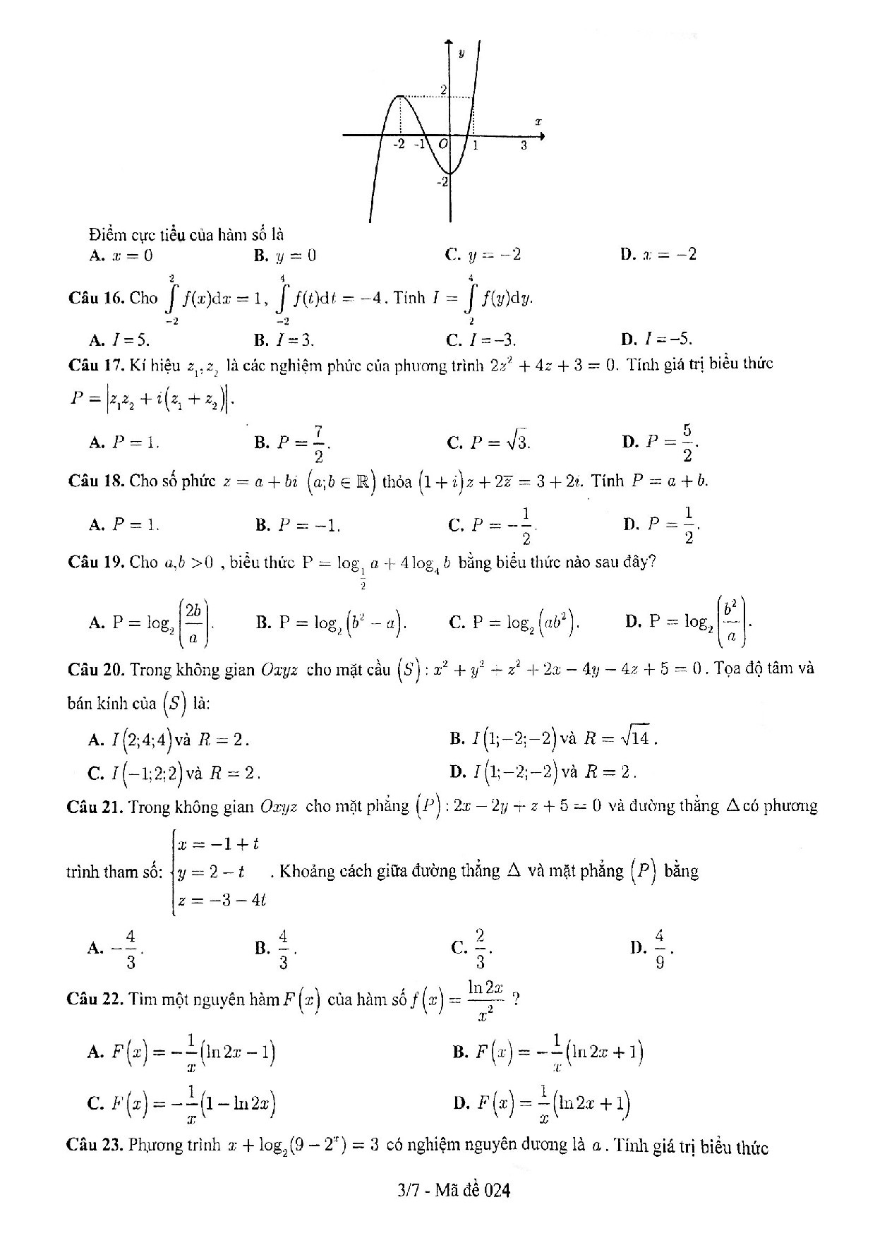 loi giai de thi thu thpt quoc gia 2019 mon toan so gddt lao cai