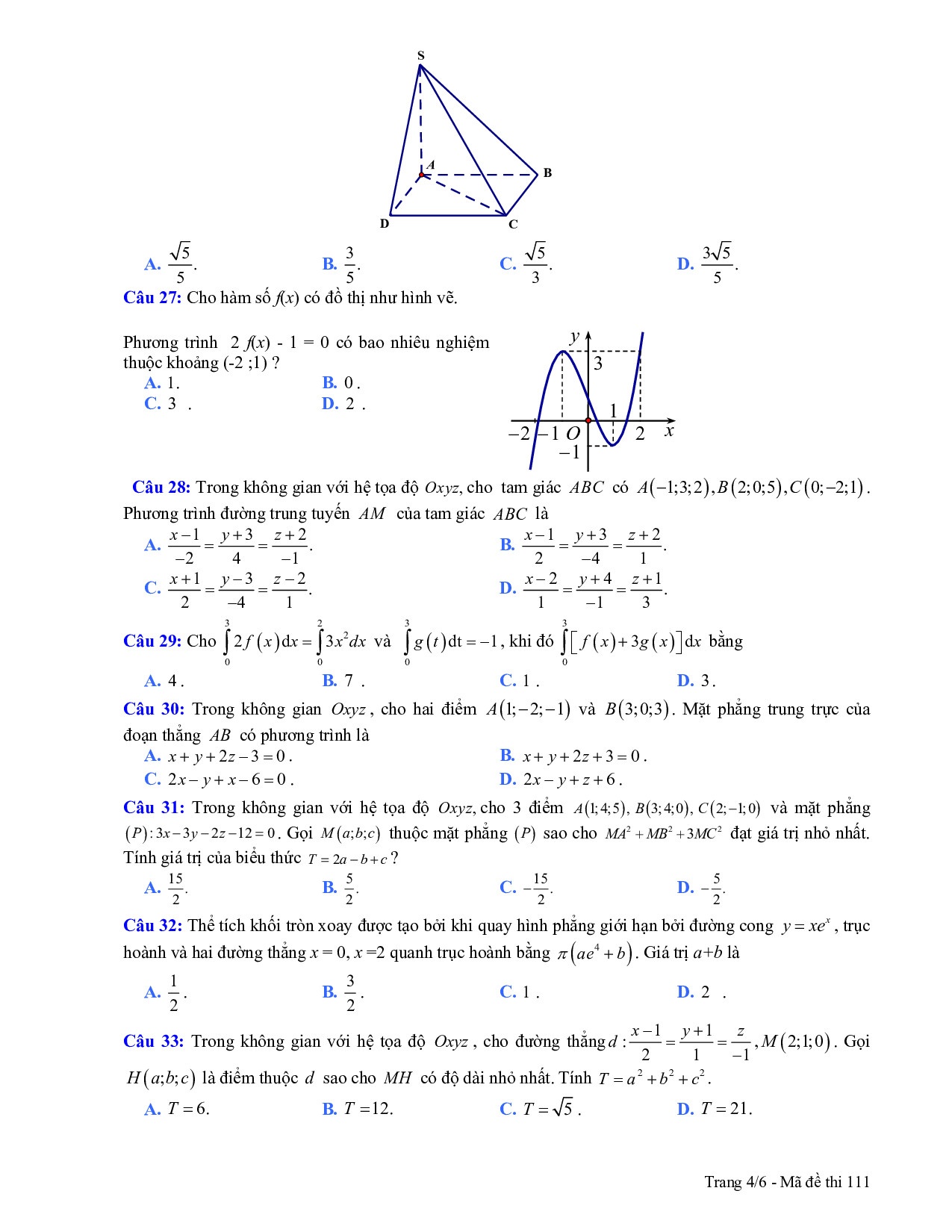 de thi thu thpt quoc gia 2019 mon toan lan 4 thpt chuyen bac giang