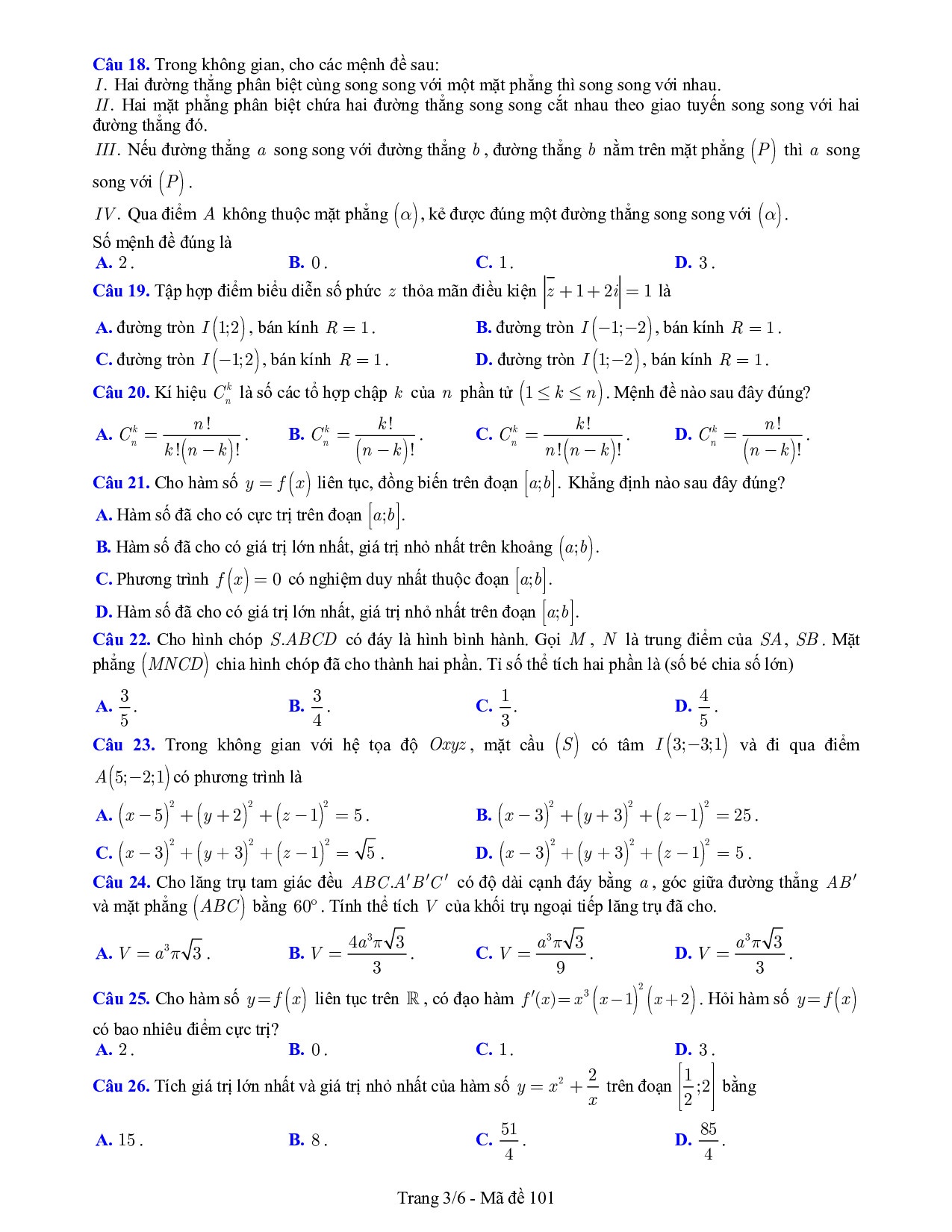 de thi thu thpt quoc gia 2019 mon toan co dap an chi tiet so gddt bac ninh