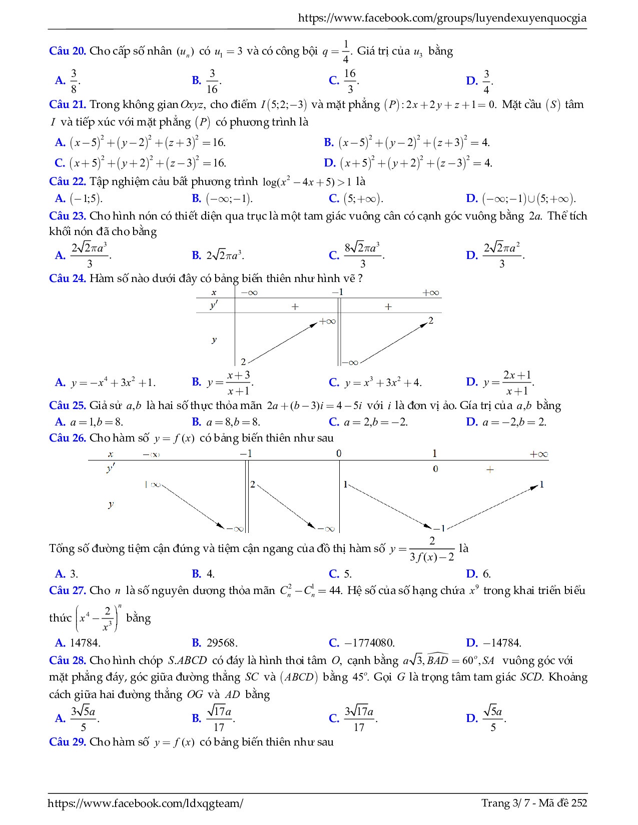 de thi thu thpt quoc gia 2019 mon toan co dap an so gddt phu tho