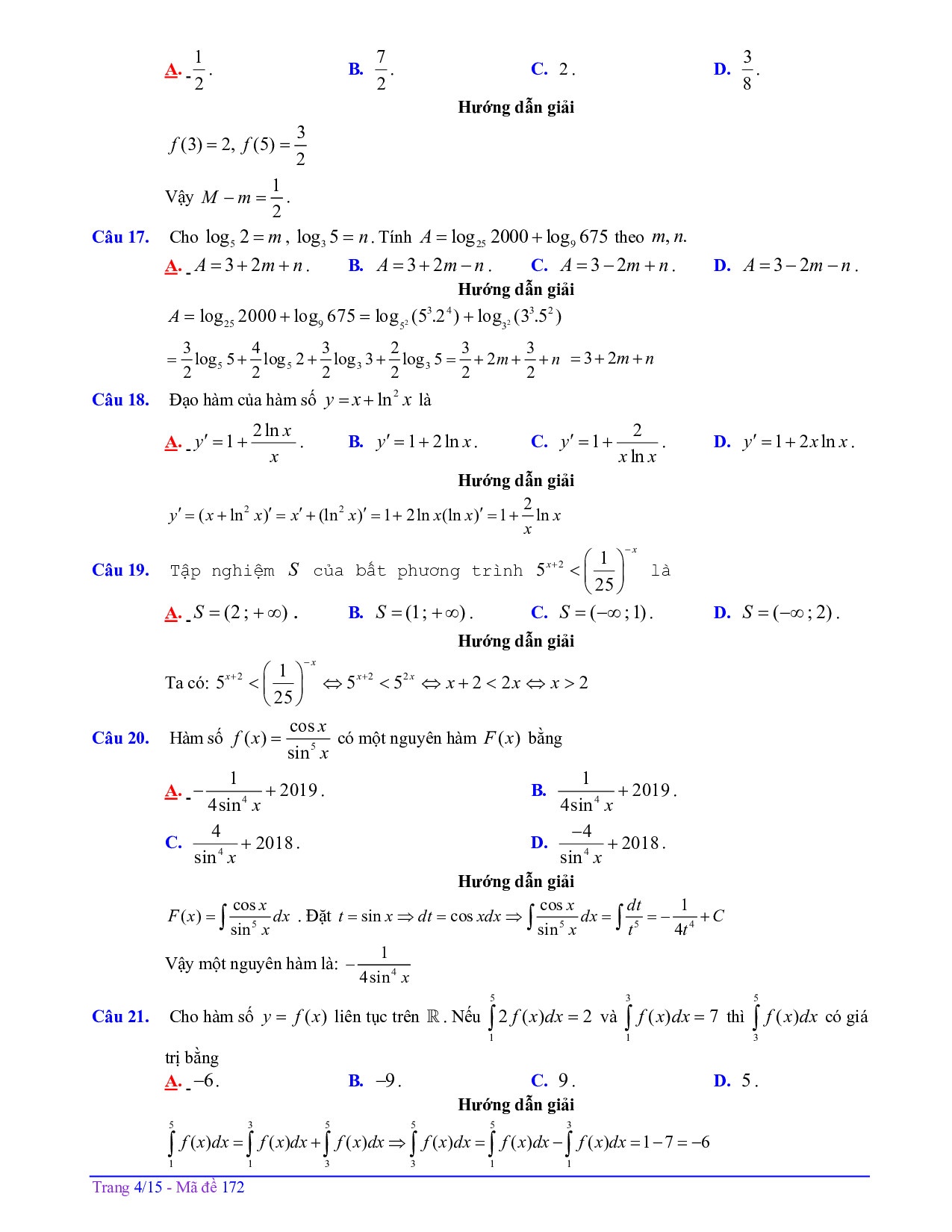 de thi thu thpt quoc gia 2019 mon toan co dap an so gddt dong thap
