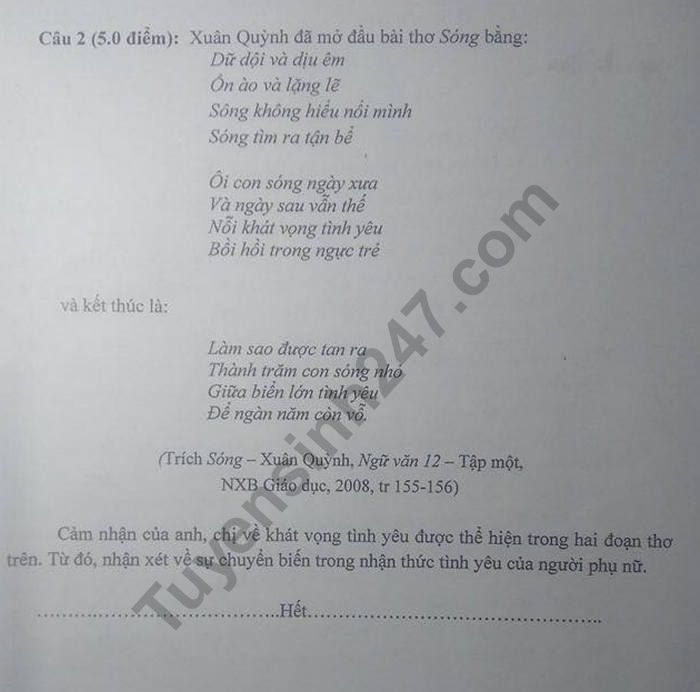 de thi thu thpt quoc gia 2019 mon van co dap an thpt chuyen lam son