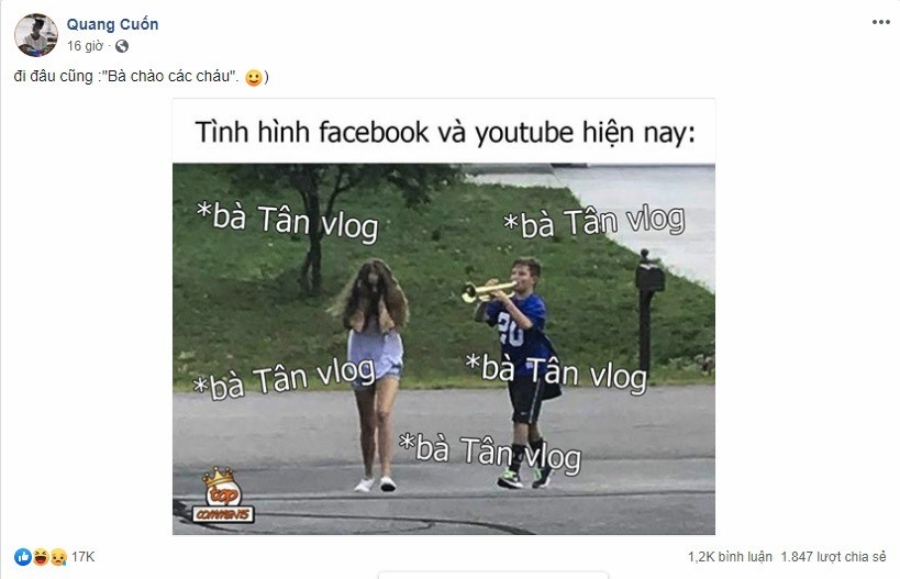 ba tan vlog la ai ma duoc nhan nut bac youtube chi trong 2 tuan ra mat