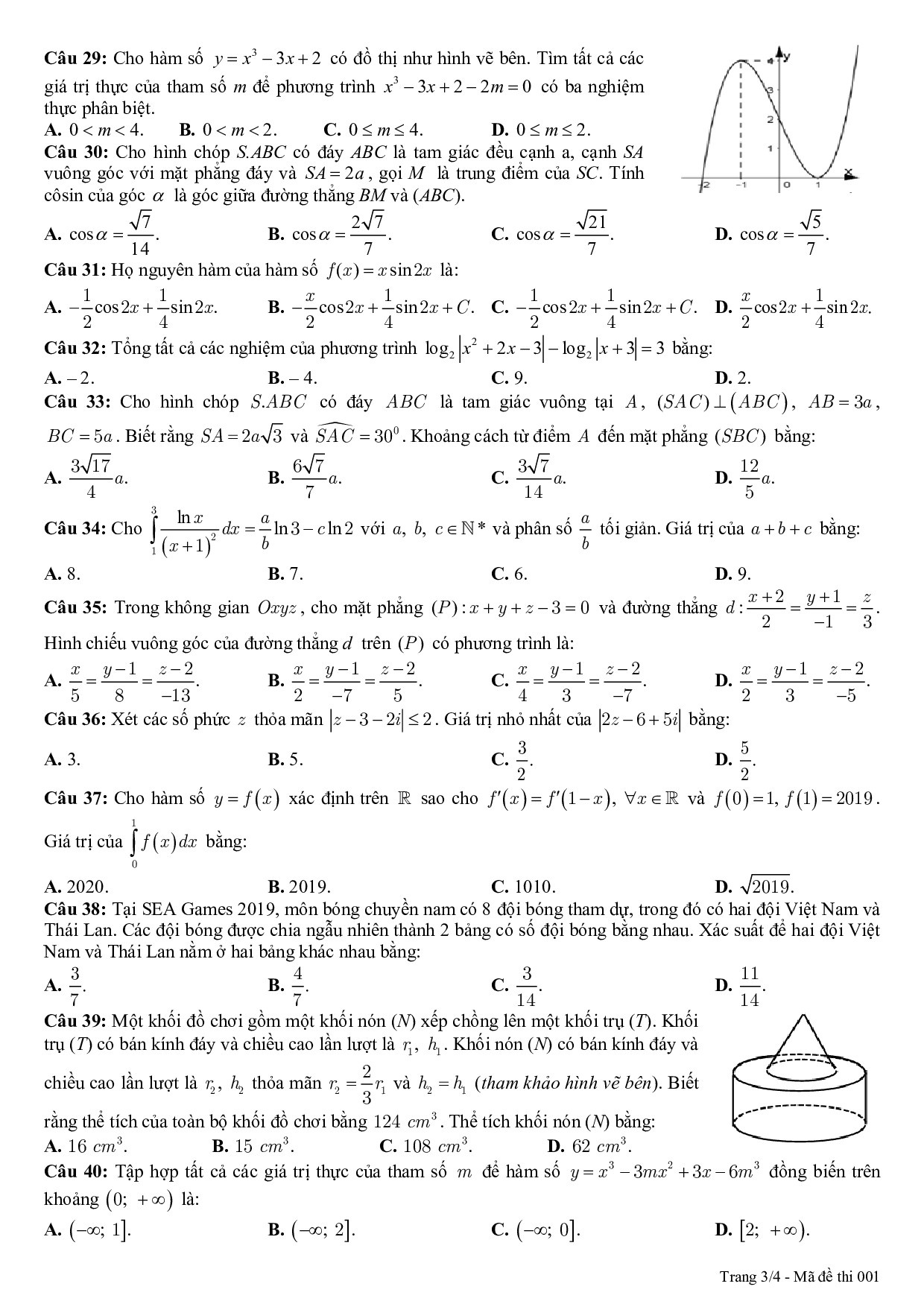 de thi thu thpt quoc gia 2019 mon toan co dap an so gddt quang binh