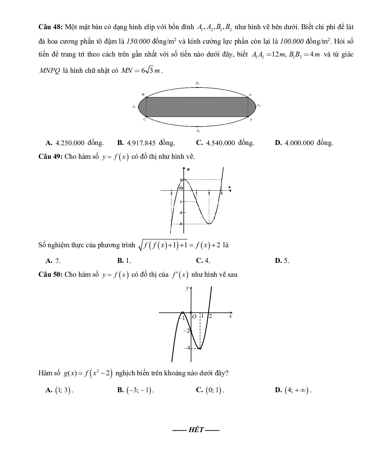 Đề thi thử THPT quốc gia 2019 môn Toán Sở GD&ĐT Cà Mau de thi thu thpt quoc gia 2019 mon toan so gddt ca mau