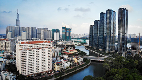 'Rừng bê tông' tại khu đô thị xa hoa trên đường Nguyễn Hữu Cảnh rung be tong tai khu do thi xa hoa tren duong nguyen huu canh