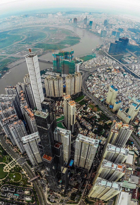 'Rừng bê tông' tại khu đô thị xa hoa trên đường Nguyễn Hữu Cảnh rung be tong tai khu do thi xa hoa tren duong nguyen huu canh