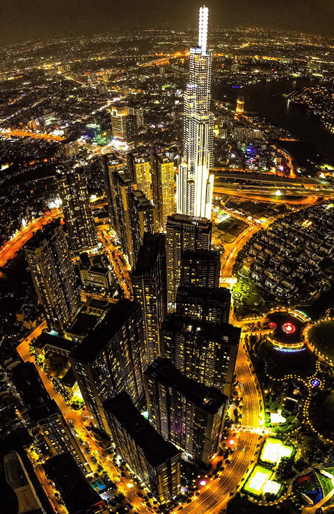 'Rừng bê tông' tại khu đô thị xa hoa trên đường Nguyễn Hữu Cảnh rung be tong tai khu do thi xa hoa tren duong nguyen huu canh