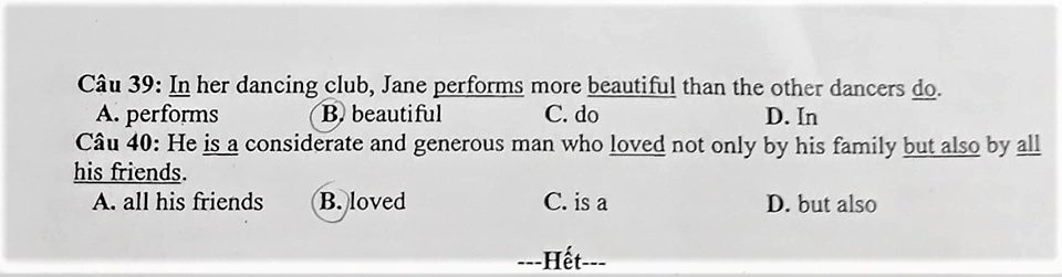 Gợi ý đáp án đề thi vào lớp 10 môn Tiếng Anh Sở GD&ĐT Tây Ninh 2019 goi y dap an de thi vao lop 10 mon tieng anh so gddt tay ninh 2019