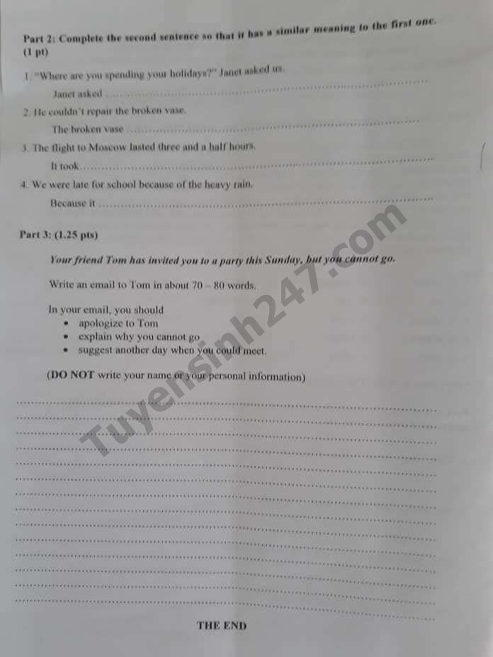 goi y de thi tuyen sinh lop 10 mon tieng anh so gddt ninh thuan 2019