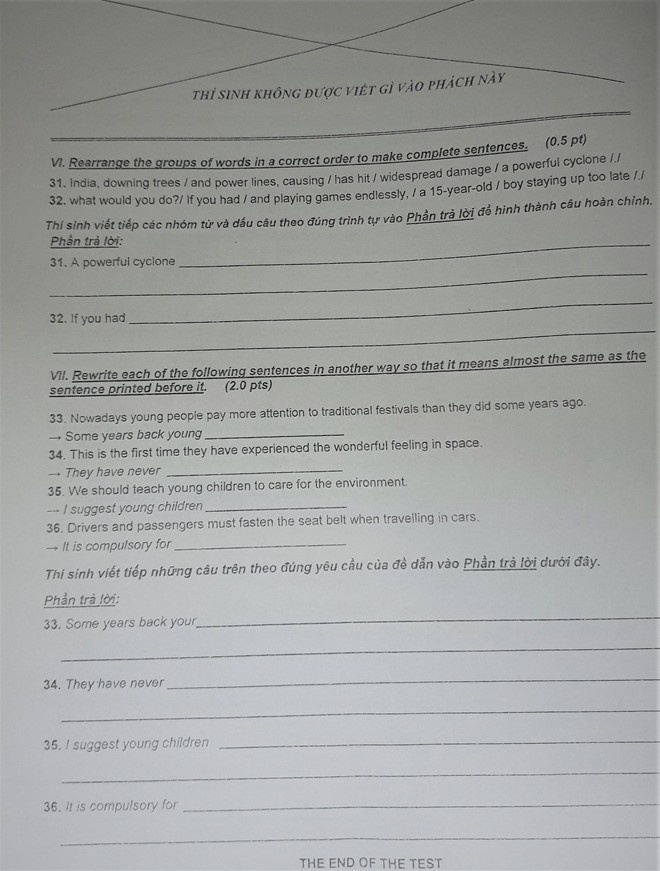 de thi vao lop 10 mon tieng anh so gddt tp hcm co sai sot