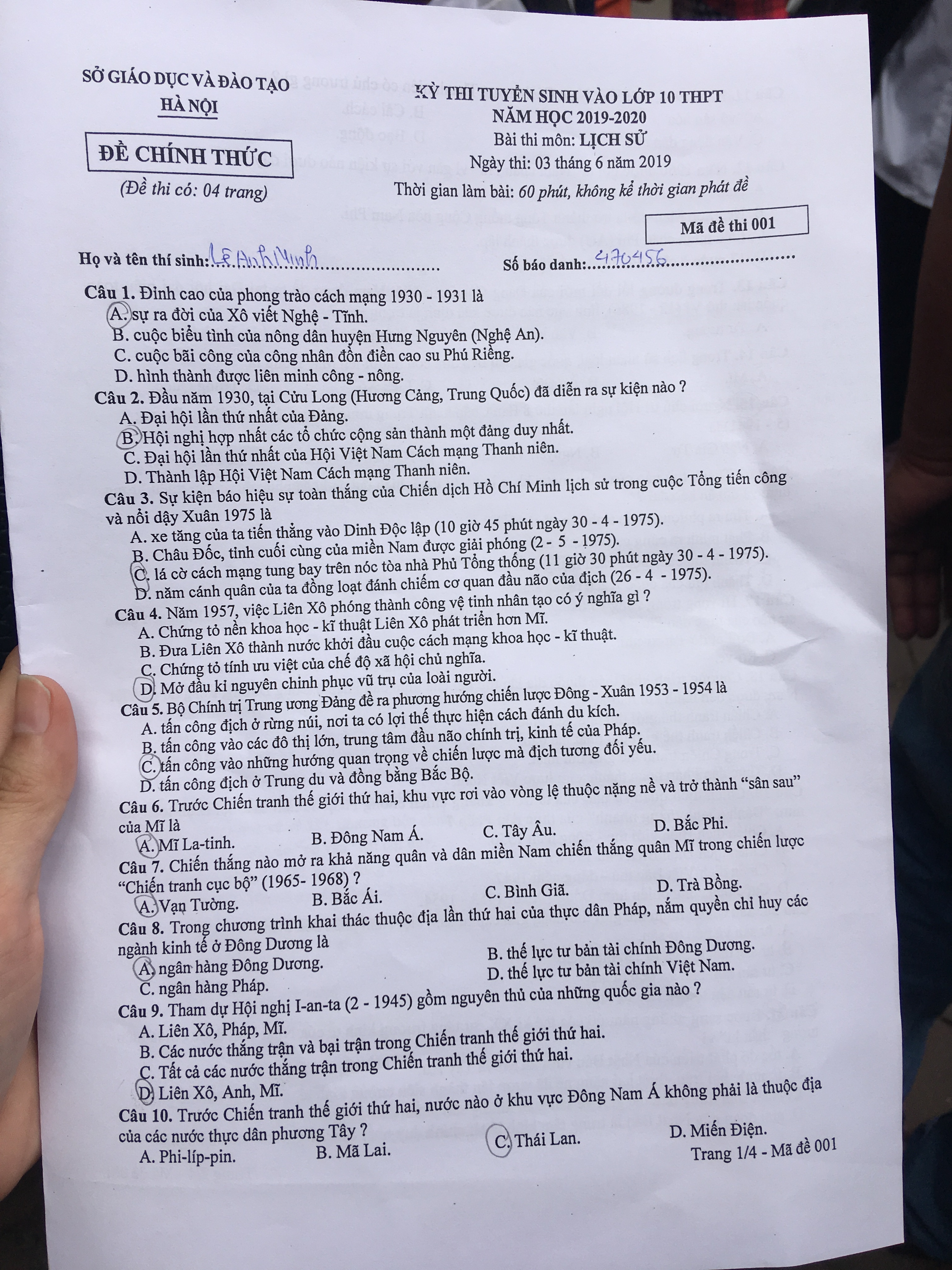 goi y dap an thi tuyen sinh lop 10 mon su so gddt ha noi nam 2019