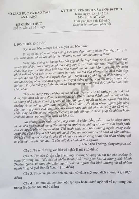 goi y dap an de thi tuyen sinh lop 10 mon van so gddt an giang nam 2019