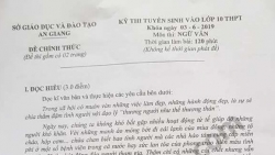 Gợi ý đáp án đề thi tuyển sinh lớp 10 môn Văn Sở GD&ĐT An Giang năm 2019