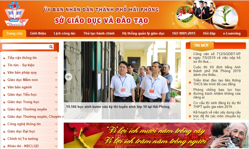 tra cuu diem thi tuyen sinh lop 10 hai phong nam 2019