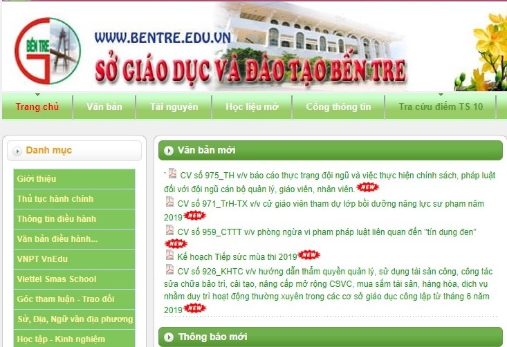 diem chuan lop 10 tinh ben tre nam 2019