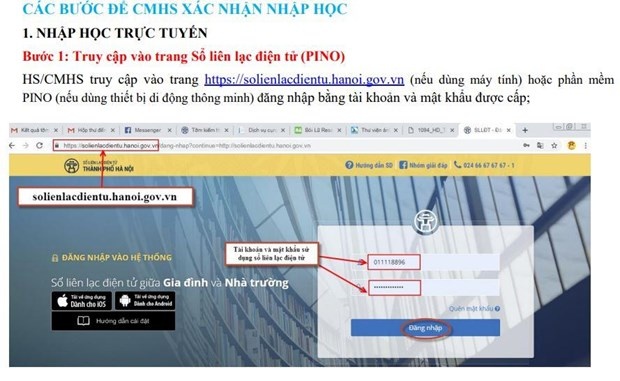 ha noi cach dang ky thu tuc nhap hoc vao lop 10
