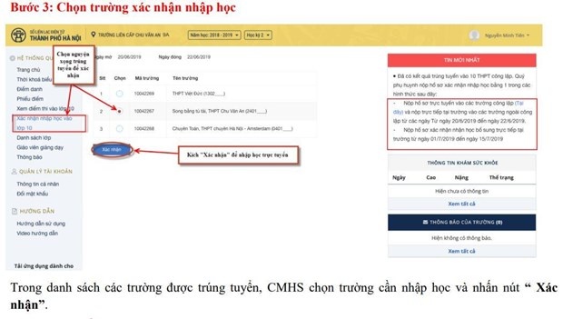ha noi cach dang ky thu tuc nhap hoc vao lop 10
