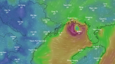 bao so 3 tien vao quang ninh hai phong co gio giat cap 11