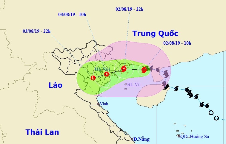 bao so 3 tien vao quang ninh hai phong co gio giat cap 11