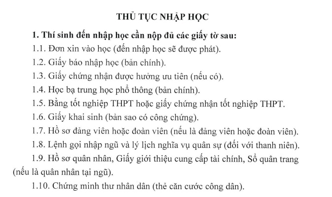 danh sach thi sinh trung tuyen vao hoc vien quan y nam 2019