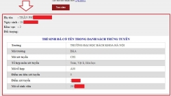 Cách tra cứu danh sách thí sinh trúng tuyển đại học năm 2019