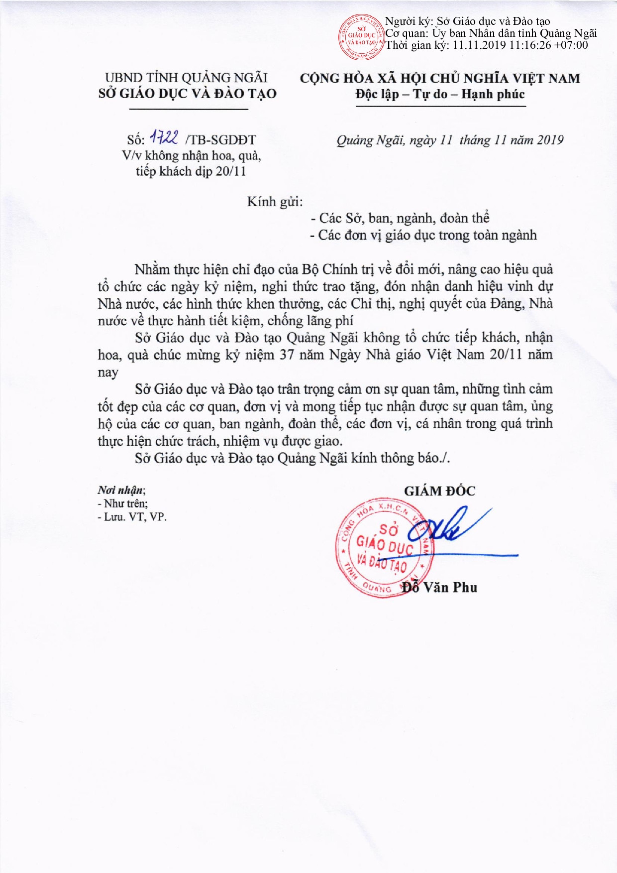 nhieu so giao duc tu choi nhan hoa qua ngay nha giao viet nam 2011