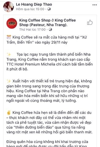 giua vong xoay ly hon ba le hoang diep thao lien tuc khai truong them cua hang