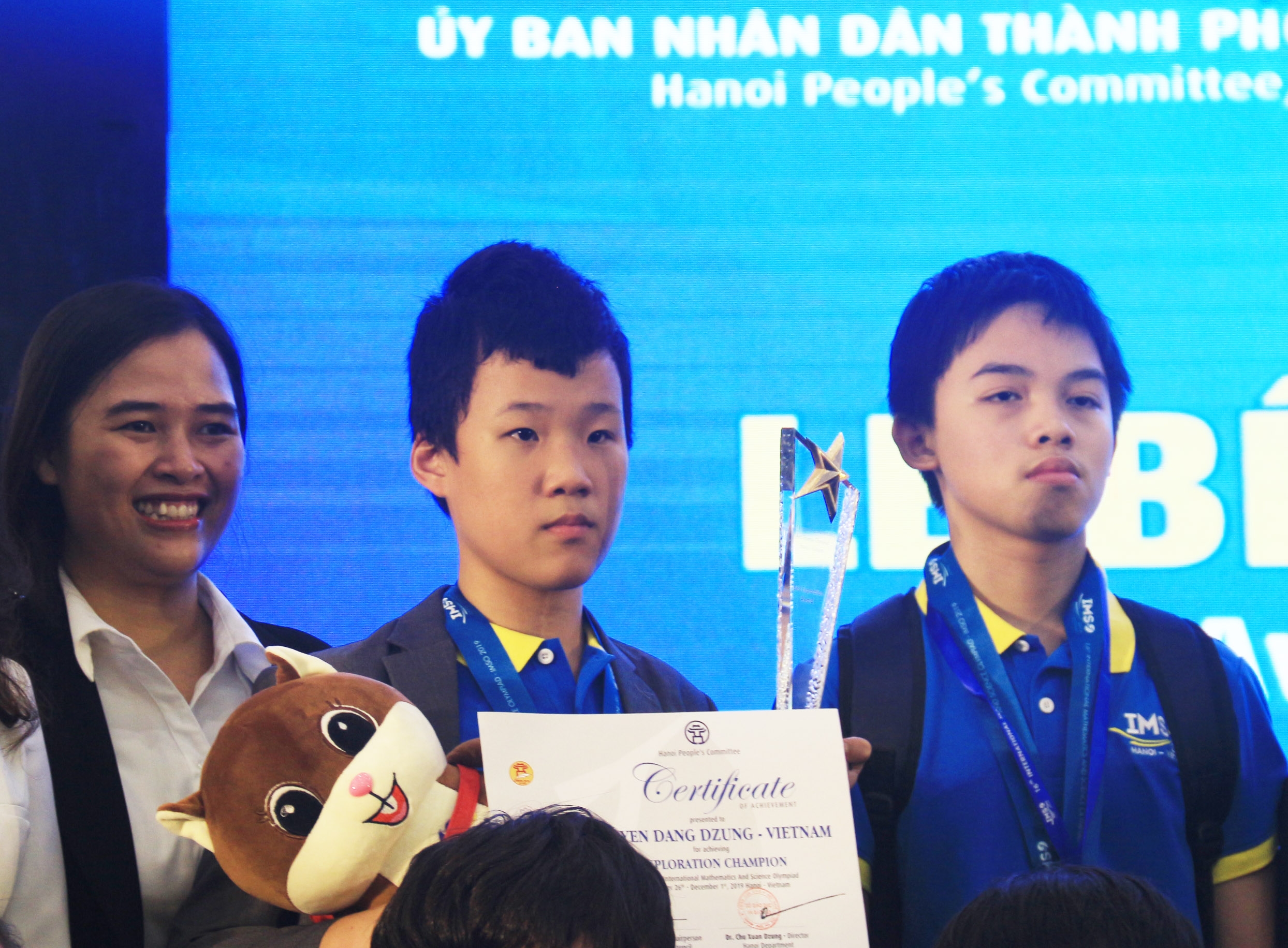 doan viet nam don mua huy chuong o ki thi olympic toan va khoa hoc quoc te 2019