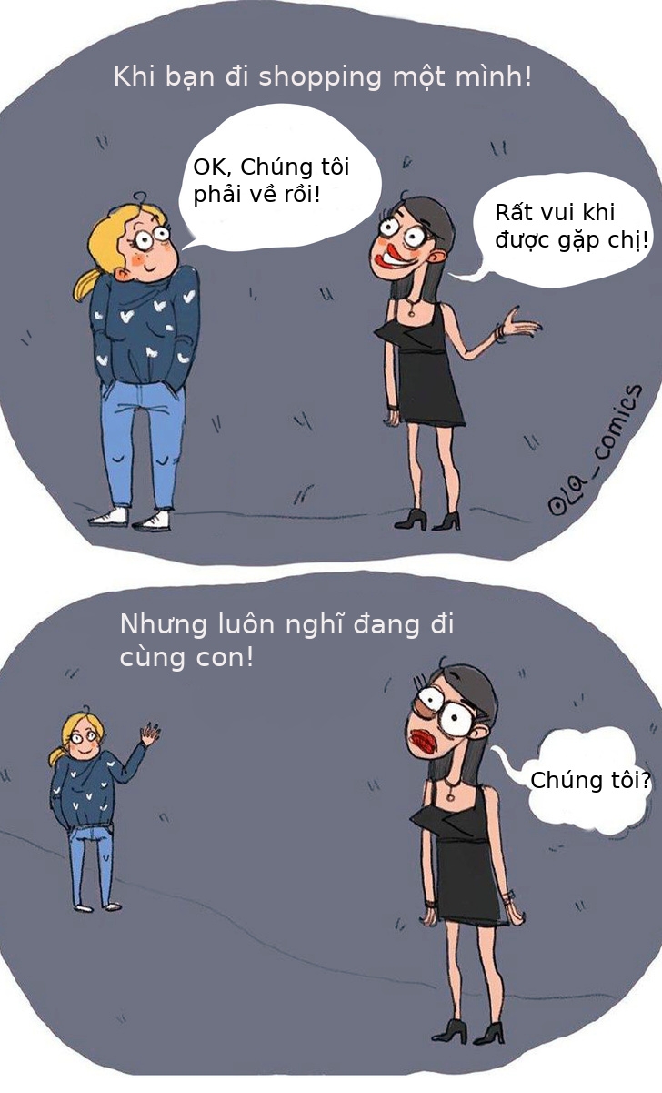 bo tranh cuc di dom ve cuoc song nhung ba me nuoi con nho