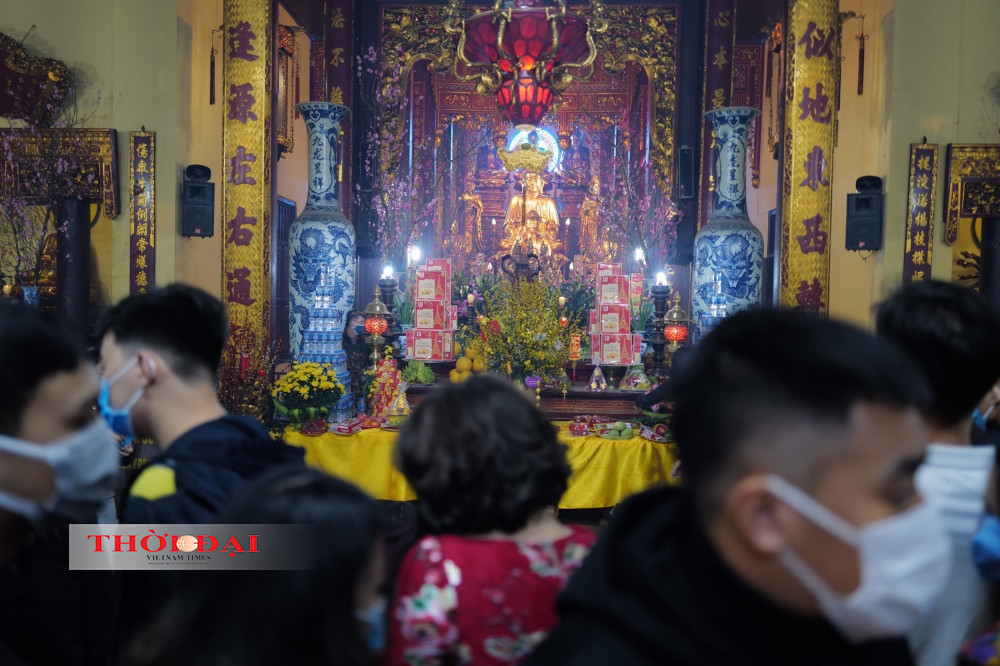 Chùa Quán Sứ: Đón xuân mới nhưng không quên phòng dịch Chùa Quán Sứ: Đón xuân mới nhưng không quên phòng dịch