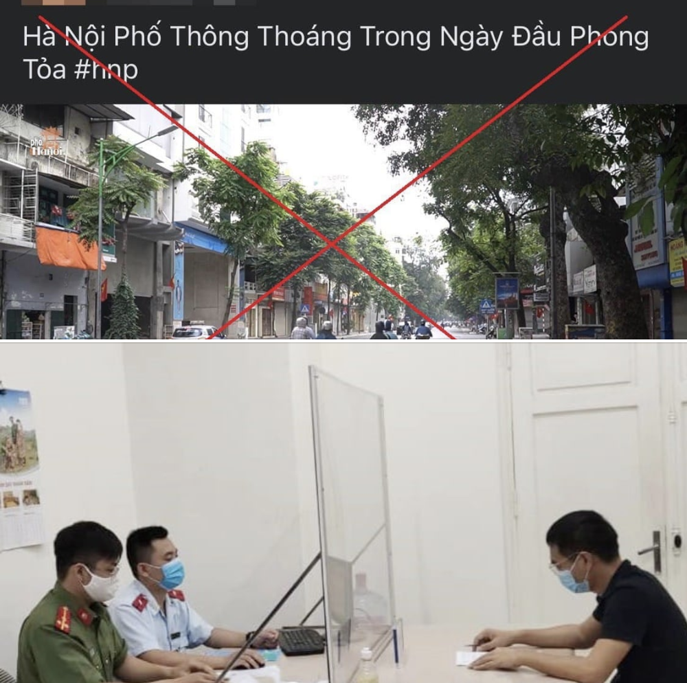 Xử phạt chủ trang facebook "Hà Nội phố" vì đăng tin phong tỏa sai sự thật