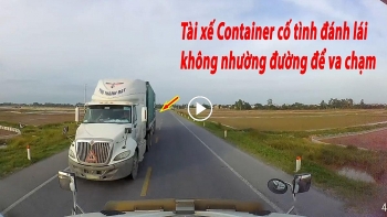 Tranh cãi về tình huống thiếu 'đạo đức lái xe' của tài xế Container